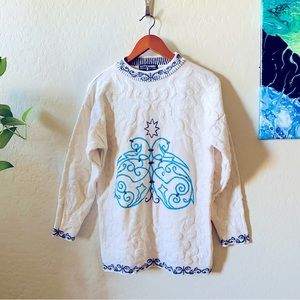 Vintage Kittyhawk Ivory Textured Turtledove Sweater